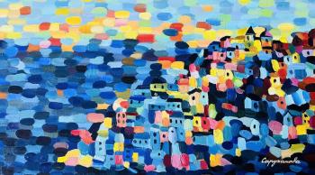 Greek city (Colorful City Art). Saruhanova Tatyana