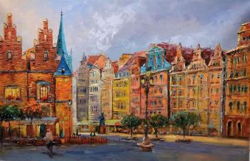 Medieval colours. Market Square. Wroclaw. Vlodarchik Andjei