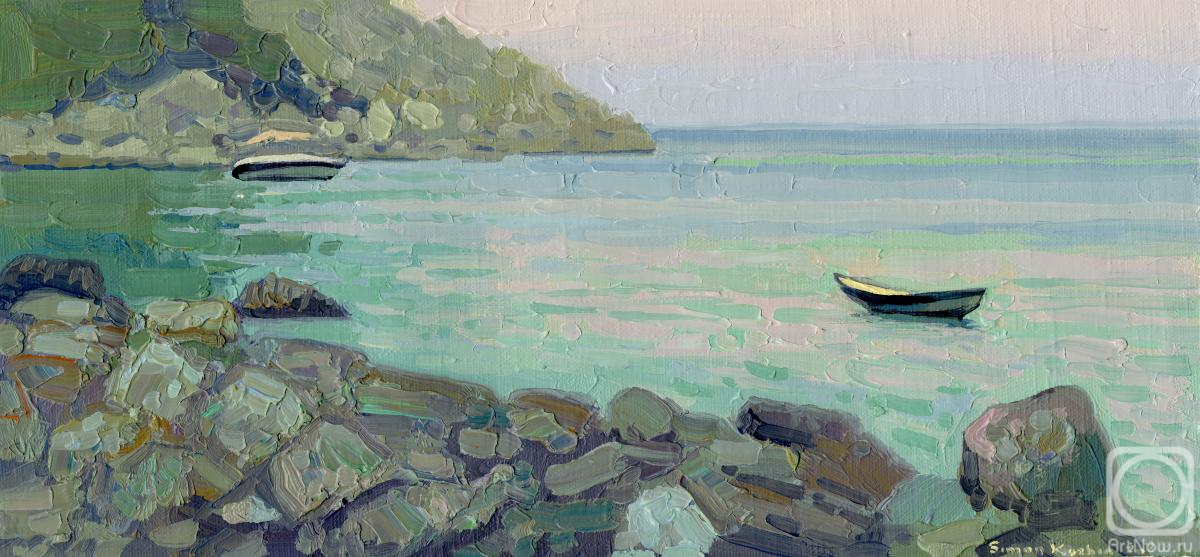 Kozhin Simon. Boats at sunset. Turunc