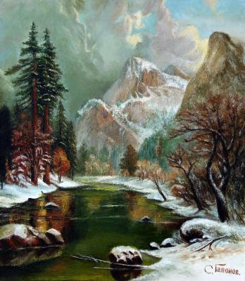Mountain winter landscape
