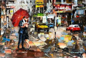 Lovers. Kiss in the summer rain (Gift For Lovers). Rodries Jose