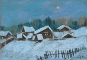 Lunar evening in Anikino