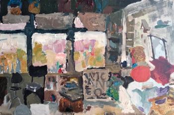 In the artist's studio. Chuprina Pavel