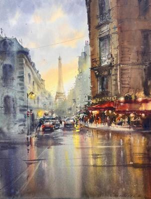 Paris in Golden Rain. Gorbacheva Evgeniya