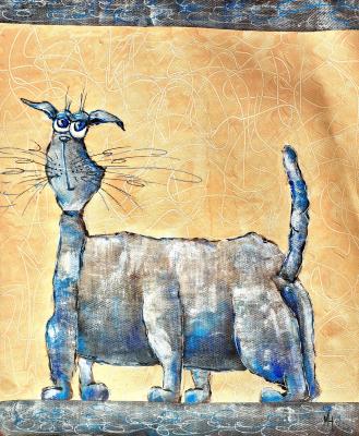 A well-Fed cat (Painting In Nursery). Nesterova Mariya