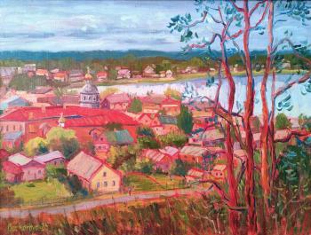On the hill. Braslav (Red And Green). Charova Natali