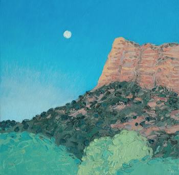 A warm evening in the mountains (Textured Mountains). Timofeeva Aleksandra