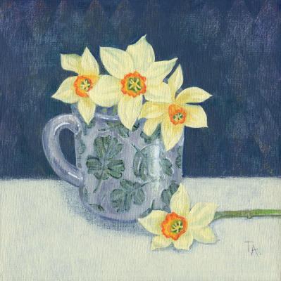 Daffodils in a Floral Mug. Timofeeva Aleksandra