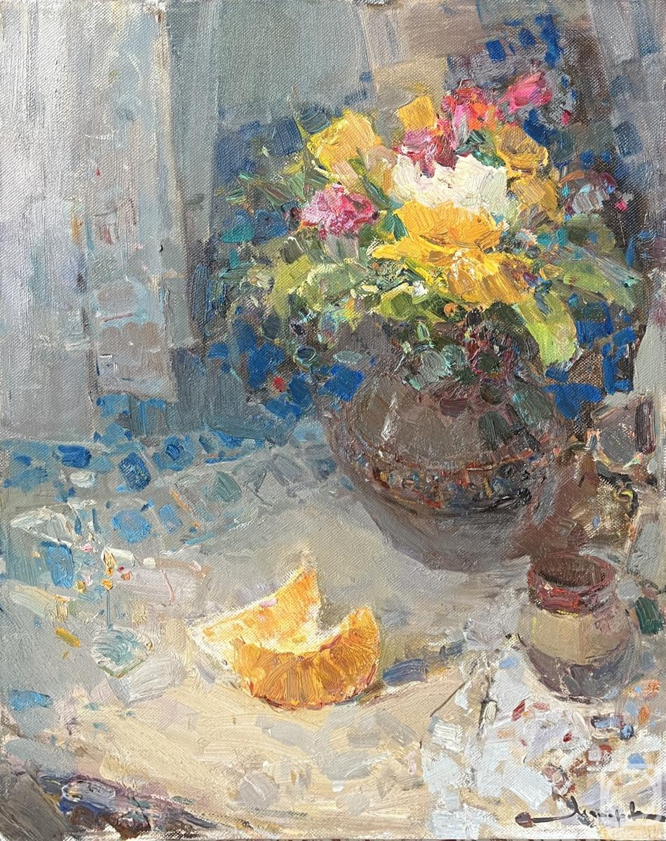Makarov Vitaly. Still life with freesias