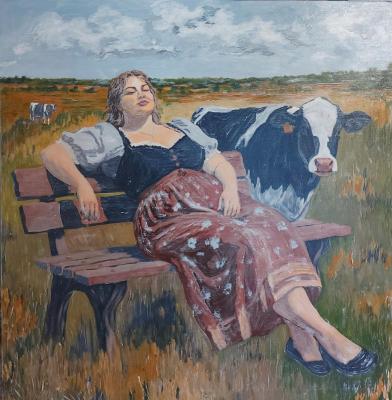 TITLE: "Afternoon Rest". Petrova Marina