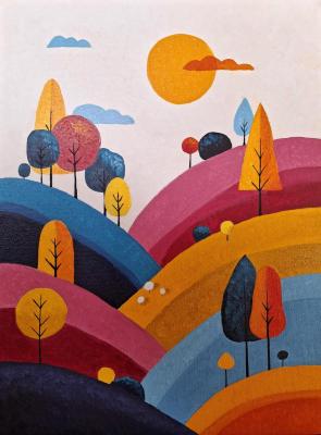 �Rhythm of the Hills� (Scandinavian Interior). Russkih Elena