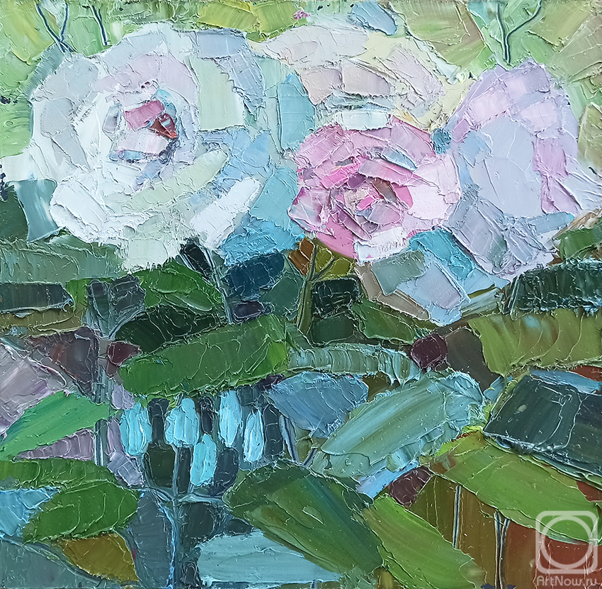 Fetisova Darya. Stained glass roses