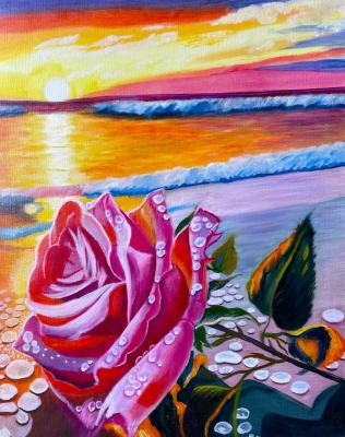 Rose at Sunset. Shartaeva Lyazzat