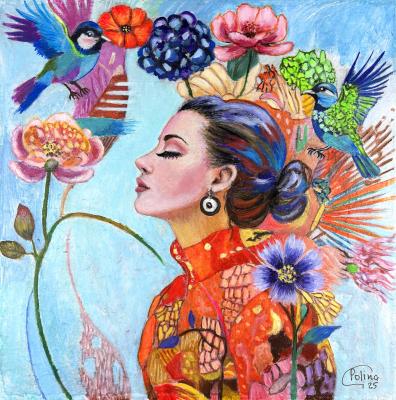 Floating Moment (Floating Flowers). Goncharova Polina