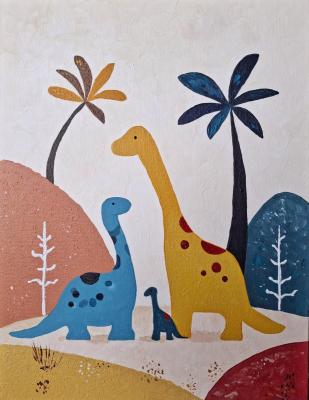 The Dino Family 2 (Textured Surface). Russkih Elena