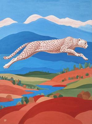 Leaping Cheetah. Prihodko Yulia