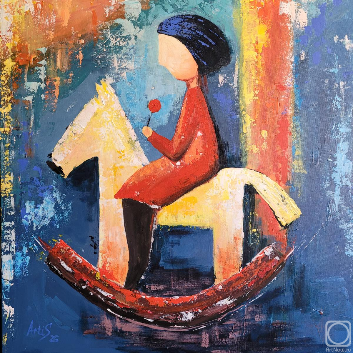 Guseva Svetlana. Happy Moments. Rocking Horse