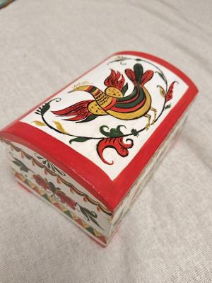 Russian traditions. Casket. Baturina Natalya