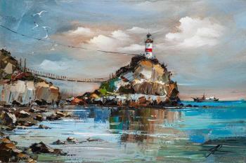 Leading to the goal. Basargin Lighthouse in Vladivostok (Lighthouse Seascape). Rodries Jose