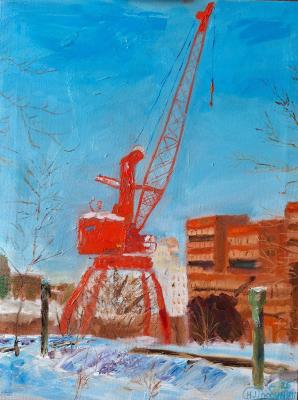 Ganz port crane. Drobunin Nikolay