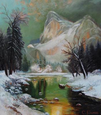 Mountain winter landscape 2