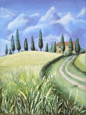 Tranquil Tuscany: A Serene Journey Through Rolling Hills. Rubleva Ekaterina