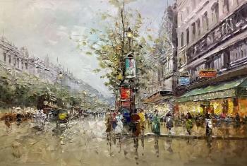 Grand Boulevards, Théâtre du Vaudeville (free copy by A. Blanchard). Vevers Christina