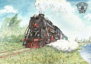 Retro train "Seliger". Semenov Sergey