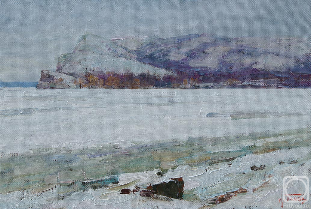 Panov Igor. The freezing Volga