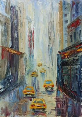 Картина «Городское такси»