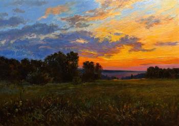 Warm evening. Flying dragon. Tsuhlo Vladimir