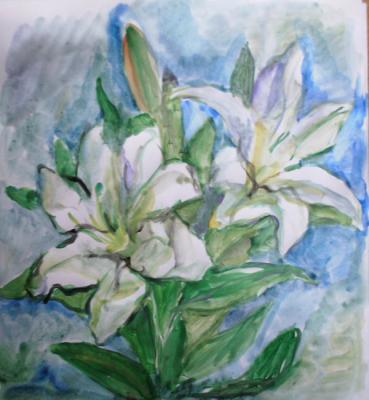 White lilies. Kruppa Natalia