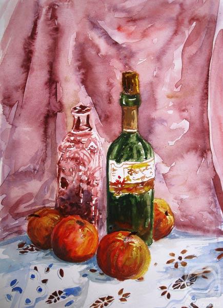 Peschanaia Olga. Wine, apple