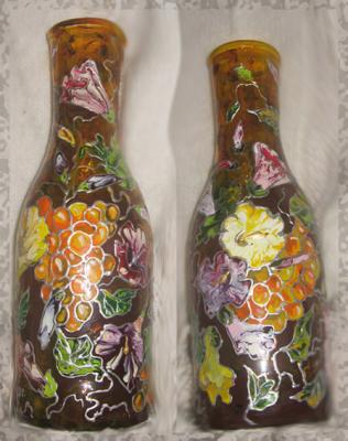 Vase "Bindweeds and grapes"