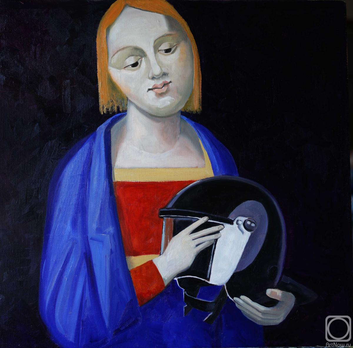 Voznesenskiy Aleksey. Girl and helmet