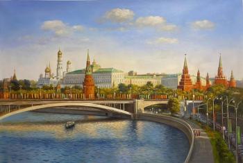 View of the Kremlin across the Moskva River. Kamskij Savelij