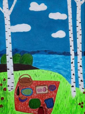 Picnic by the lake. Ratnikova Irina