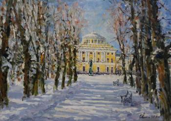 Pavlovsk park. The view of the Palace and Triple Linden Alley. Malykh Evgeny