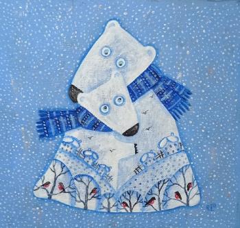 Snowy tenderness (Painting In Nursery). Razina Elena