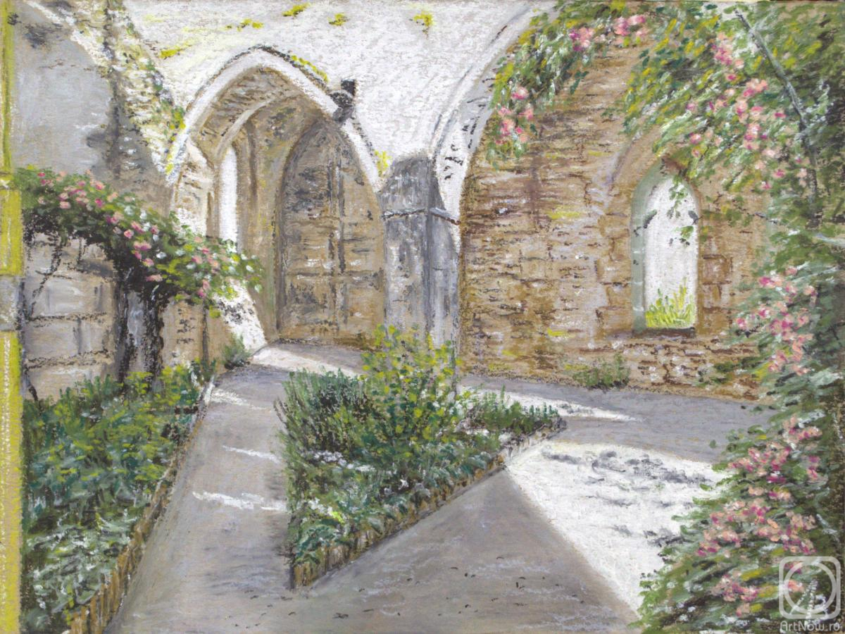 Lebedev Vladimir. A patio in old Abbey