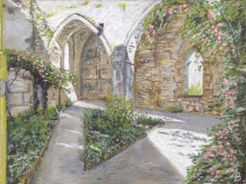A patio in old Abbey. Lebedev Vladimir