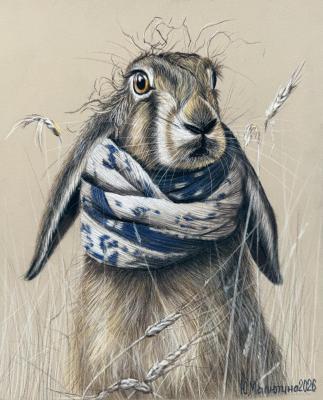 Crazy Hares. Part 2 (Soft Pastel Art). Malyutina Yuliya
