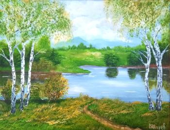 Birches (Berëzki) (Stretched Canvas). Tsarev Vitaliy