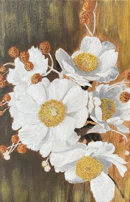 Painting "Golden Bloom