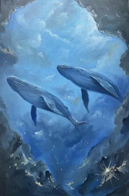 Blue dreams (Blue Whales). Sviridova Ekaterina