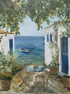 Lemons and the sea. Sviridova Ekaterina
