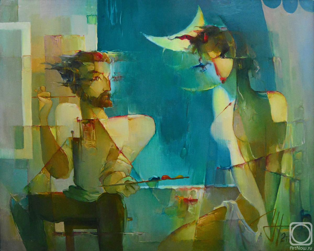 ������� ������ �� ������. �������� �����. Artist and model