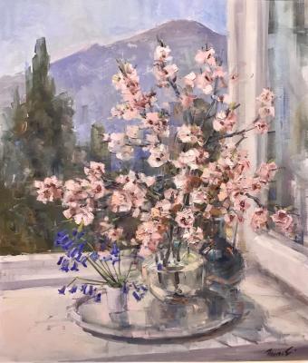 The almonds are in bloom. Poluyan Yelena
