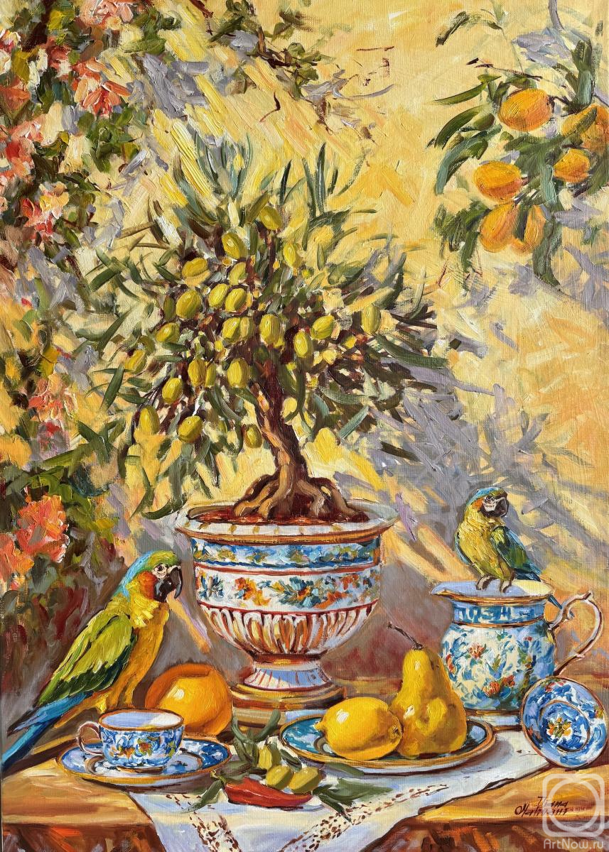 Malivani Diana. Still Life with an Olive Tree