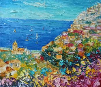 Картина «Приморский городок»